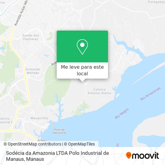 Sodécia da Amazonia LTDA Polo Industrial de Manaus mapa