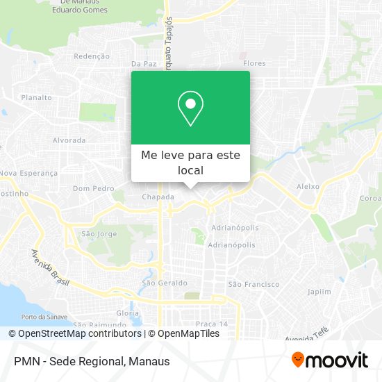 PMN - Sede Regional mapa