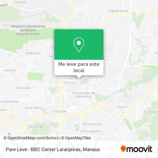 Pare Leve - BBC Center Laranjeiras mapa