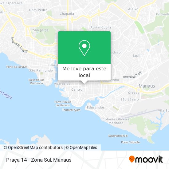 Praça 14 - Zona Sul mapa