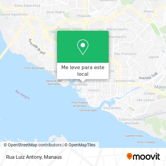 Rua Luiz Antony mapa