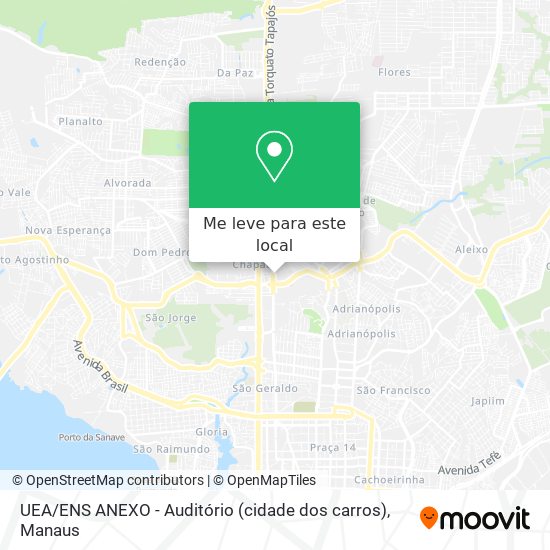 UEA / ENS ANEXO - Auditório (cidade dos carros) mapa