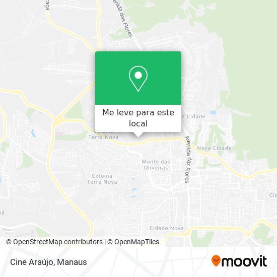 Cine Araújo mapa