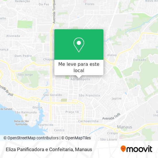 Eliza Panificadora e Confeitaria mapa
