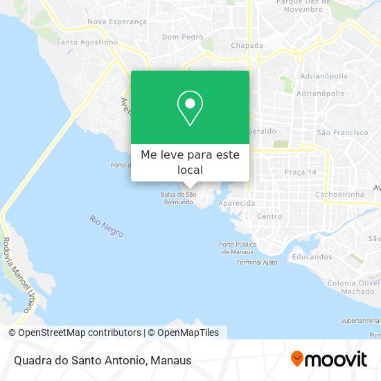 Quadra do Santo Antonio mapa