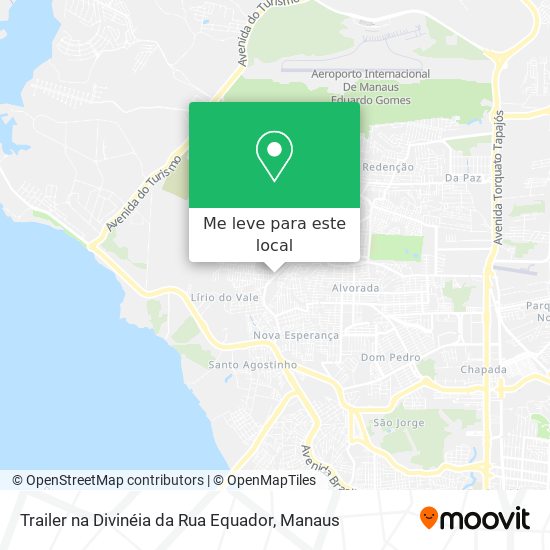 Trailer na Divinéia da Rua Equador mapa
