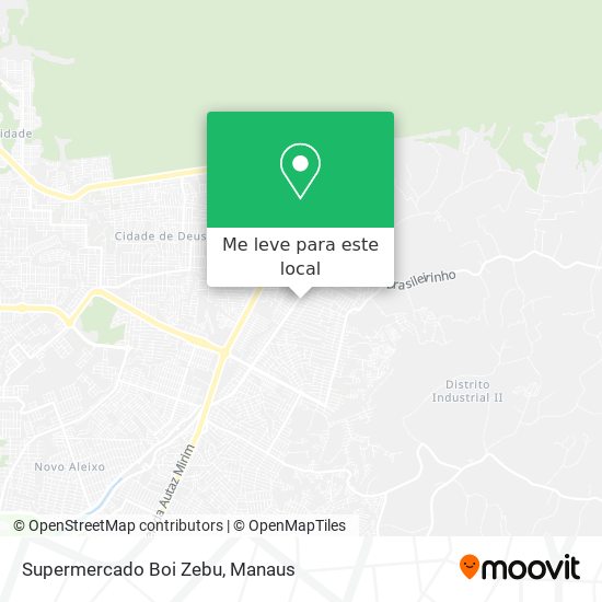 Supermercado Boi Zebu mapa