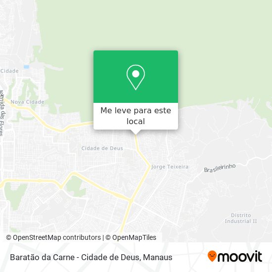 Baratão da Carne - Cidade de Deus mapa