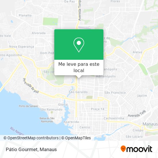 Pátio Gourmet mapa
