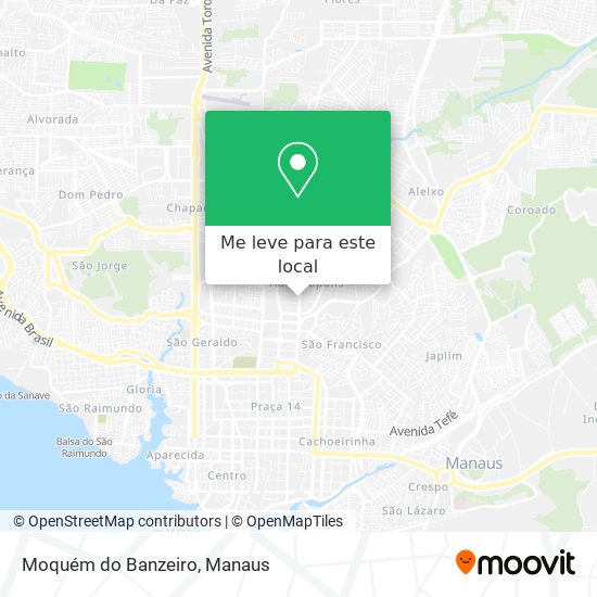Moquém do Banzeiro mapa