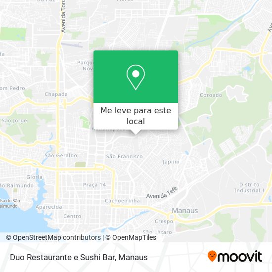 Duo Restaurante e Sushi Bar mapa