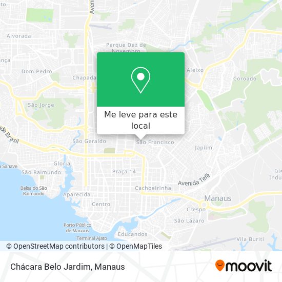 Chácara Belo Jardim mapa