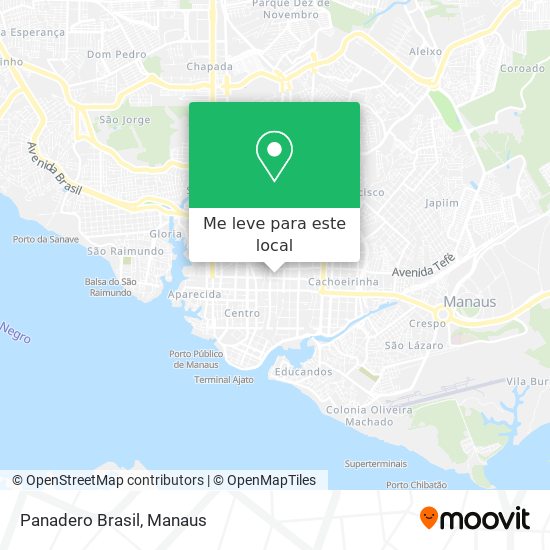 Panadero Brasil mapa