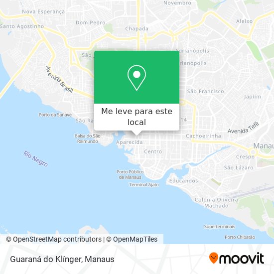 Guaraná do Klínger mapa
