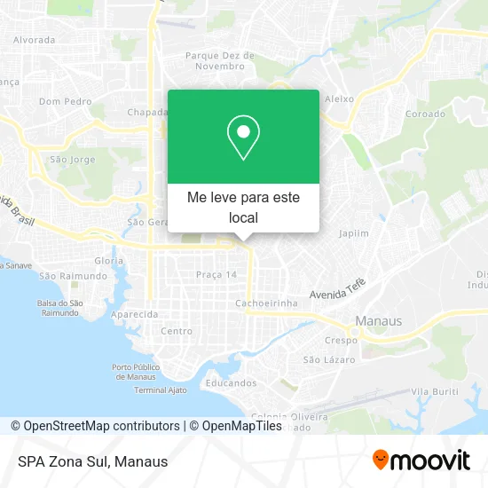SPA Zona Sul mapa