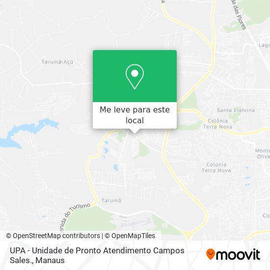 UPA - Unidade de Pronto Atendimento Campos Sales. mapa