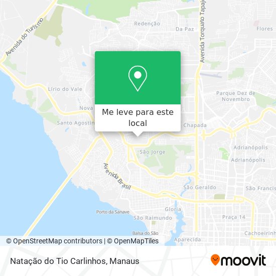 Natação do Tio Carlinhos mapa