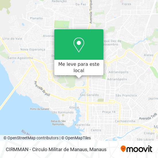 CIRMMAN - Círculo Militar de Manaus mapa