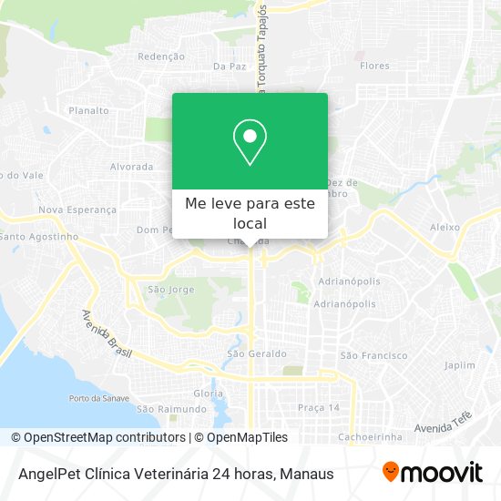 AngelPet Clínica Veterinária 24 horas mapa