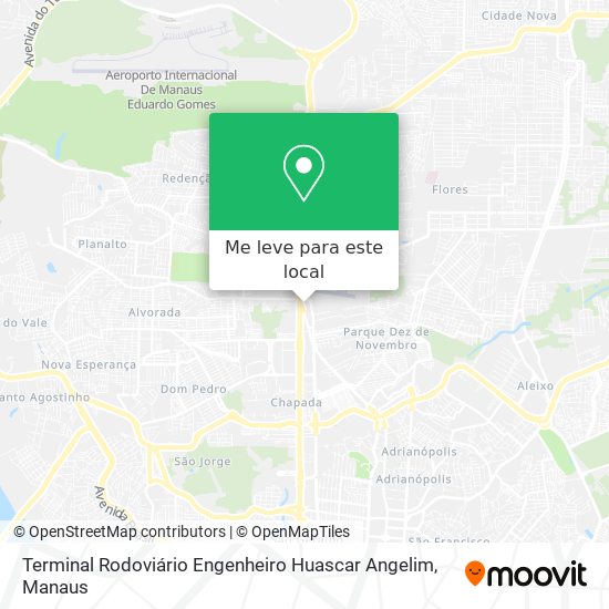 Terminal Rodoviário Engenheiro Huascar Angelim mapa