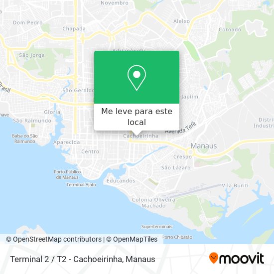 Terminal 2 / T2 - Cachoeirinha mapa