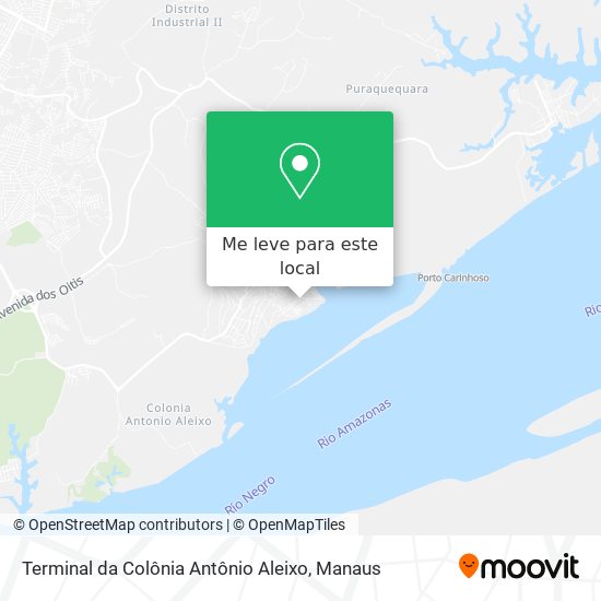 Terminal da Colônia Antônio Aleixo mapa