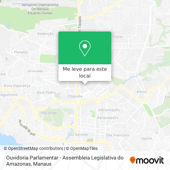Ouvidoria Parlamentar - Assembleia Legislativa do Amazonas mapa