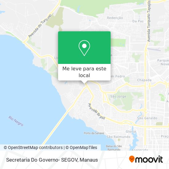 Secretaria Do Governo- SEGOV mapa