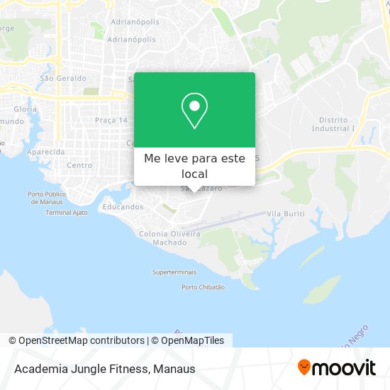 Academia Jungle Fitness mapa