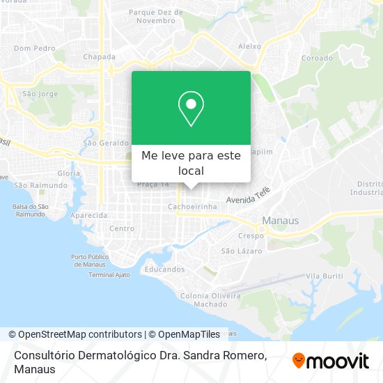 Consultório Dermatológico Dra. Sandra Romero mapa