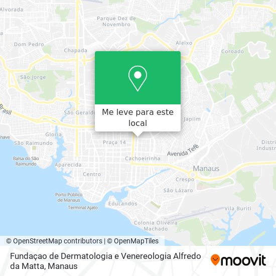 Fundaçao de Dermatologia e Venereologia  Alfredo da Matta mapa