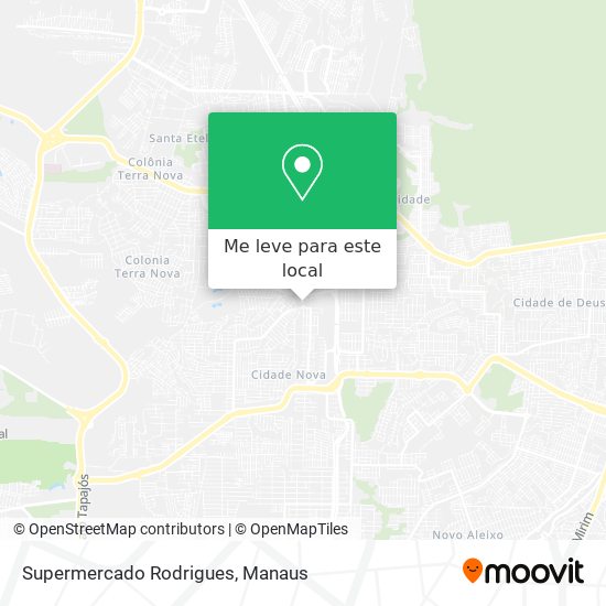 Supermercado Rodrigues mapa