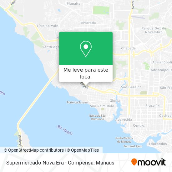 Supermercado Nova Era - Compensa mapa