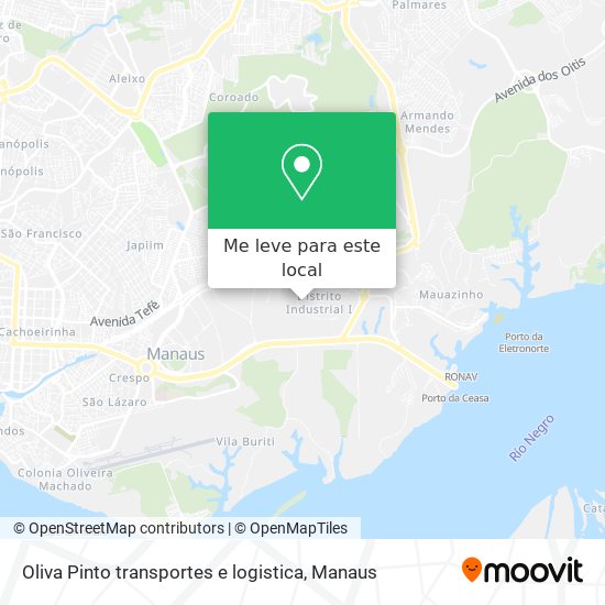 Oliva Pinto transportes e logistica mapa