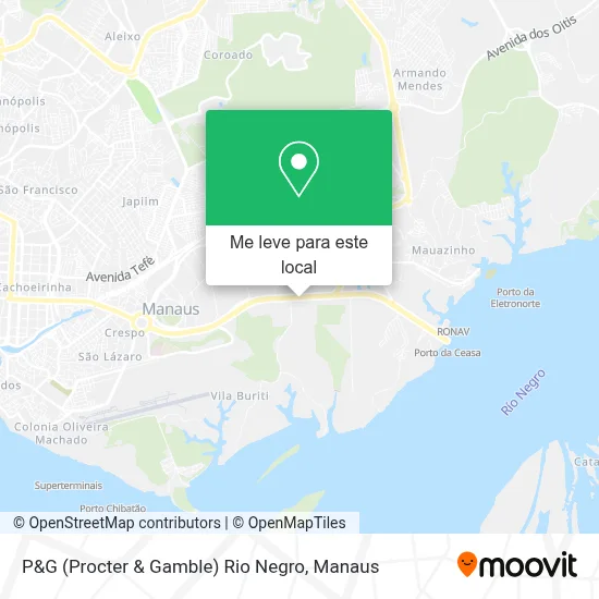 P&G (Procter & Gamble) Rio Negro mapa