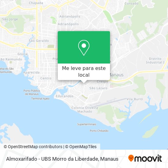 Almoxarifado - UBS Morro da Liberdade mapa