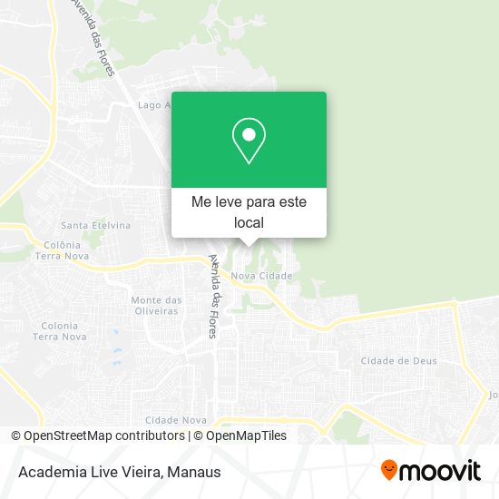 Academia Live Vieira mapa