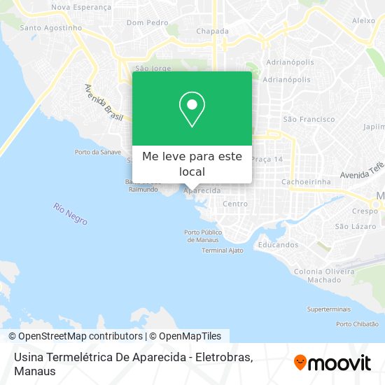 Usina Termelétrica De Aparecida - Eletrobras mapa