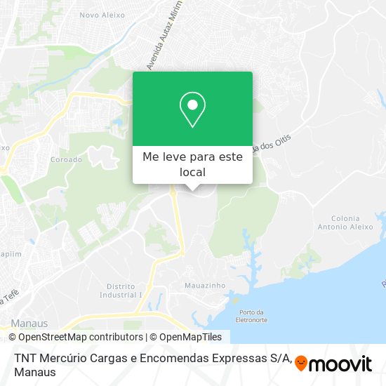 TNT Mercúrio Cargas e Encomendas Expressas S / A mapa