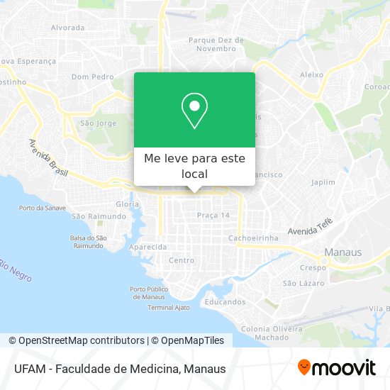 UFAM - Faculdade de Medicina mapa