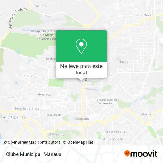 Clube Municipal mapa