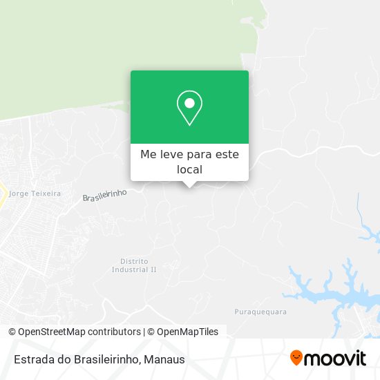 Estrada do Brasileirinho mapa