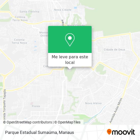 Parque Estadual Sumaúma mapa