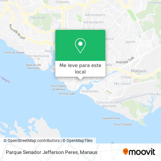 Parque Senador Jefferson Peres mapa