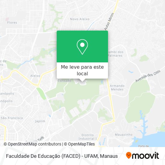 Faculdade De Educação (FACED) - UFAM mapa