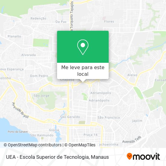 UEA - Escola Superior de Tecnologia mapa