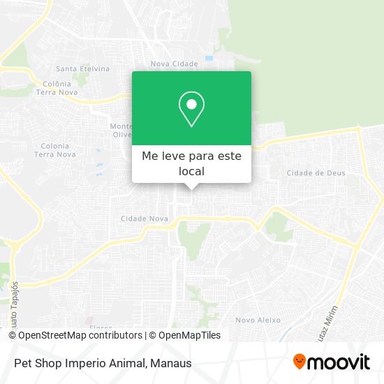 Pet Shop Imperio Animal mapa
