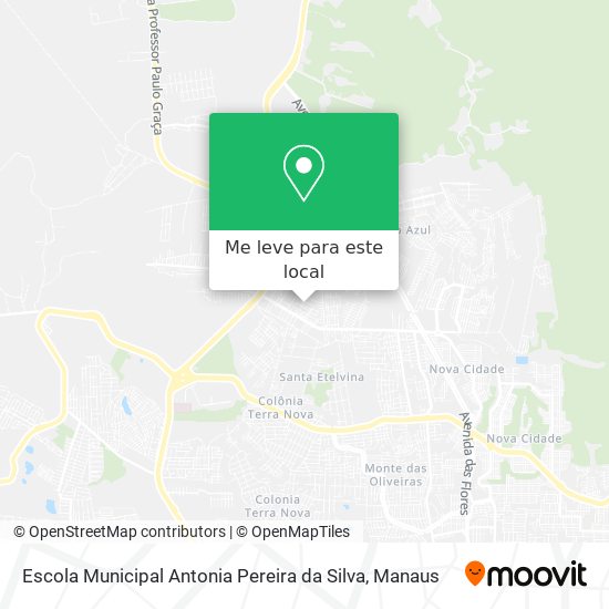 Escola Municipal Antonia Pereira da Silva mapa
