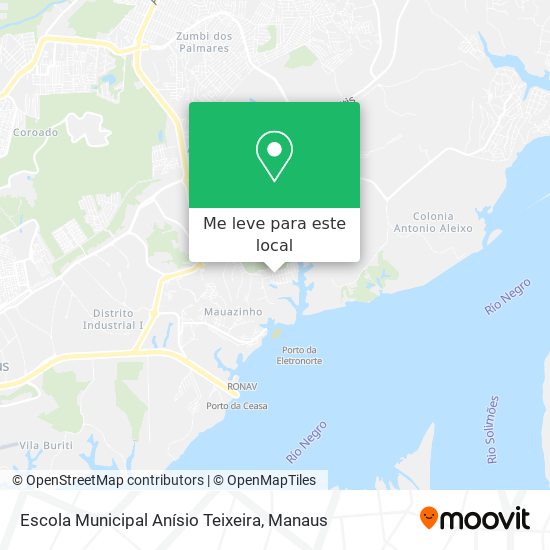 Escola Municipal Anísio Teixeira mapa