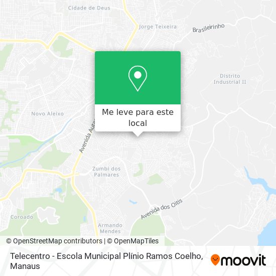 Telecentro - Escola Municipal Plínio Ramos Coelho mapa